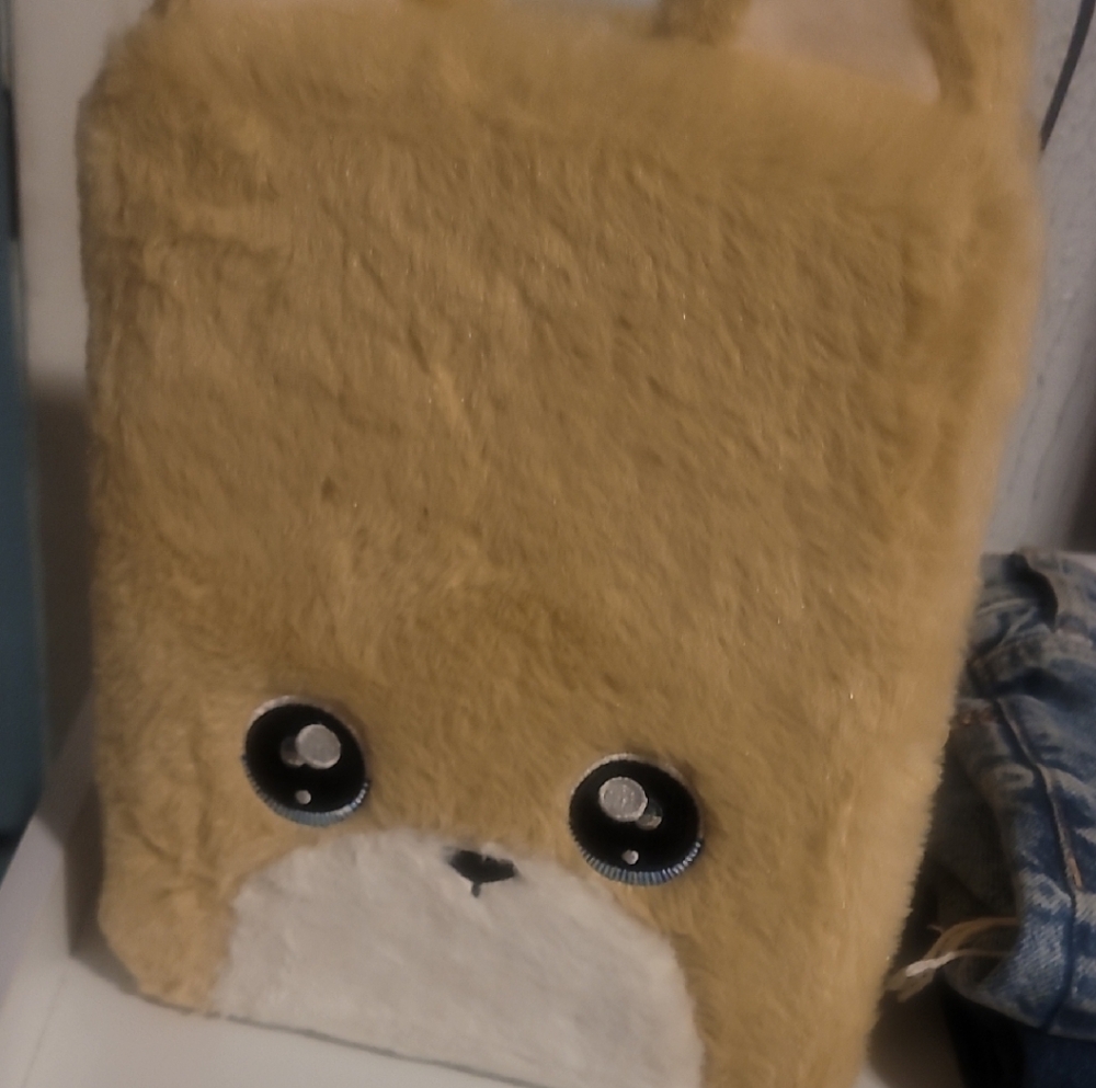 Na Na Na Surprise Cute Tan and White Kids Plush Backpack